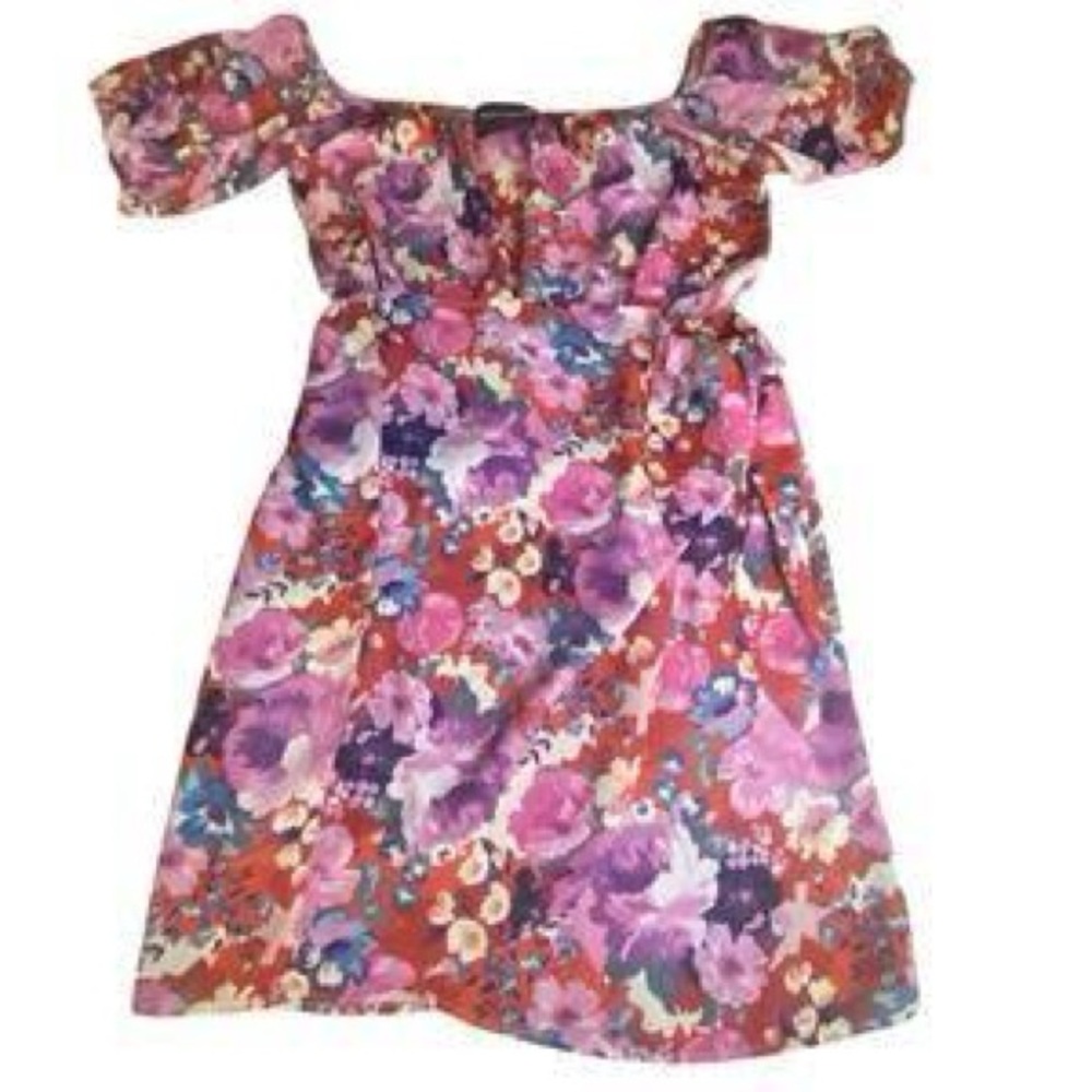 Kittenish by Jessie James Decker Floral Off-Shoulder Dress | Size XL